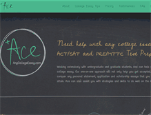 Tablet Screenshot of anycollegeessay.com